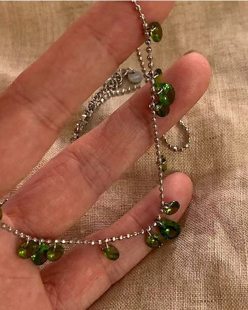 Handamde Shimmering Teardrop Stones – Elegant & Colorful Layering Piece