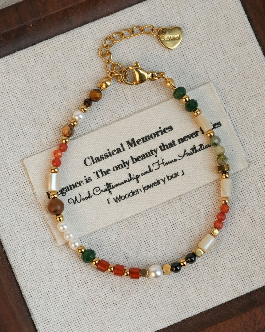 Handmade Natural Stone Jewelry Set – Necklace or Bracelet,ring sun series